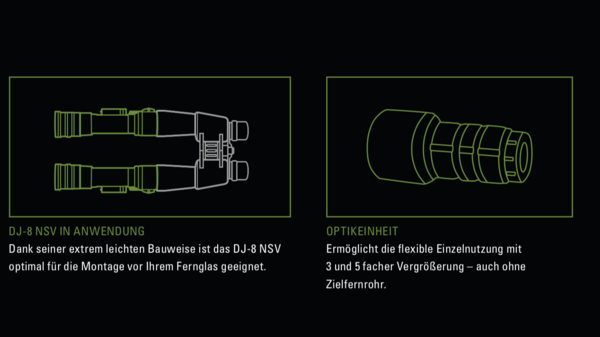 Jahnke Photonis DJ-8 NSV 1x56 Premium inkl. Adapter in Wunschgröße